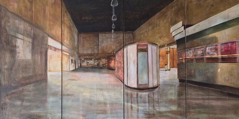 Entrée Znaim, Öl auf Baumwolle 240x2230cm
